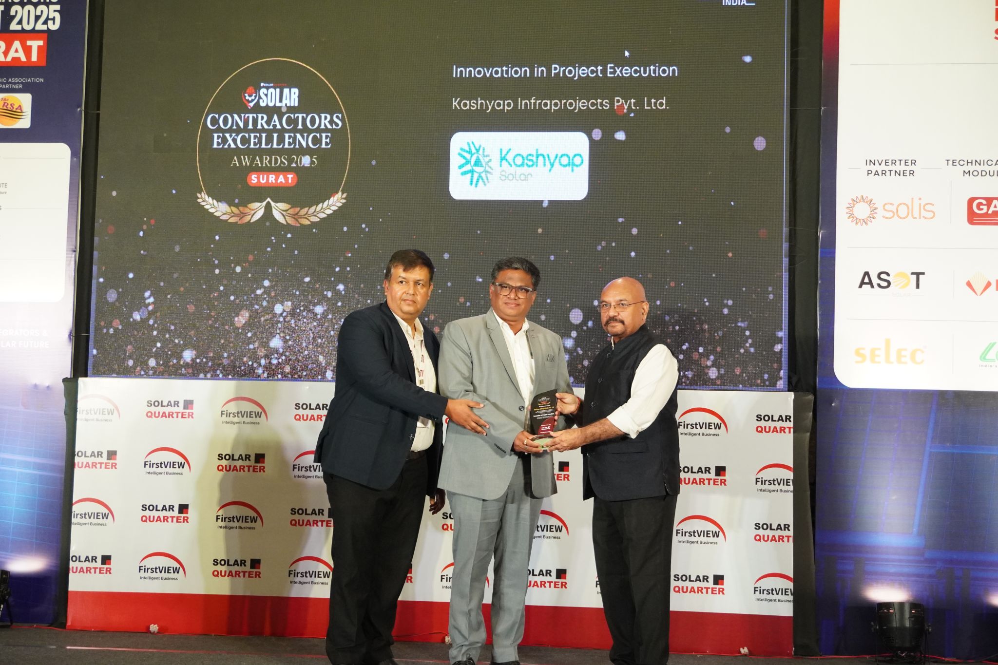 Best Innovation in Project Execution award ceremony