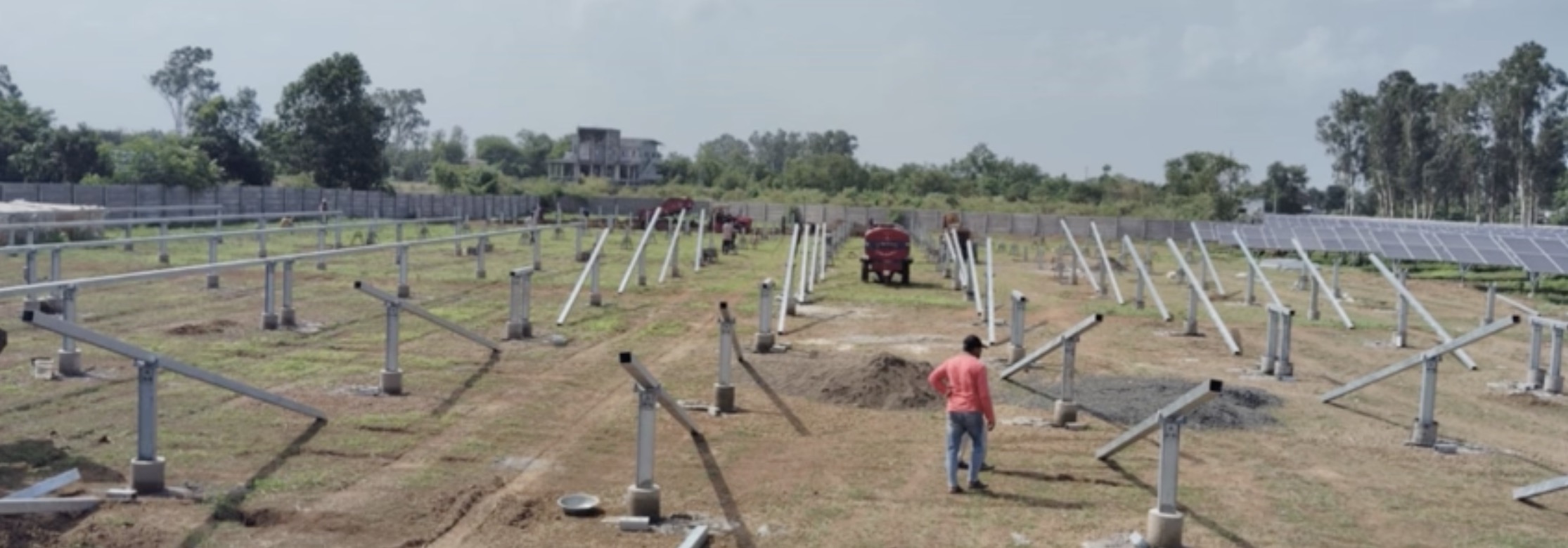 Energy infrastructure under construction